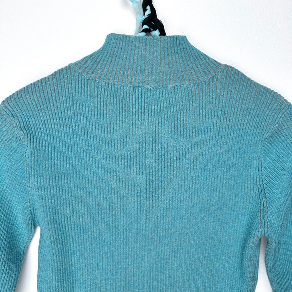 Spanner Contrast Rib Mock Neck Sweater - Picture 6 of 11